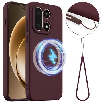 OnePlus 15 Liquid Silicone Case - MagSafe Compatible - Wine Red