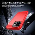 OnePlus 15T Brushed TPU Case - Carbon Fiber - Red