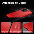 OnePlus 15T Brushed TPU Case - Carbon Fiber - Red
