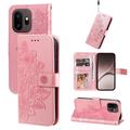 OnePlus 15T Mandala Wallet Case with Wrist Strap - Pink