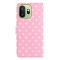 OnePlus 15T Polka Dot Pattern Wallet Case - Pink
