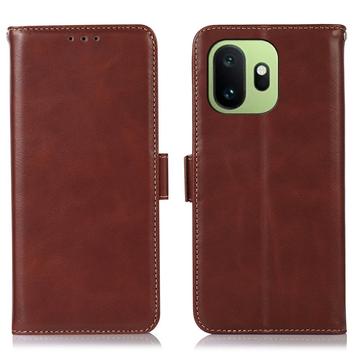 OnePlus 15T Wallet Leather Case with RFID - Brown