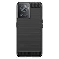 OnePlus Ace/10R Brushed TPU Case - Carbon Fiber - Black