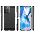 OnePlus Ace/10R Brushed TPU Case - Carbon Fiber - Black