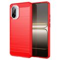 OnePlus Ace 5 Racing/Nord CE5 Brushed TPU Case - Carbon Fiber - Red