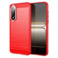 OnePlus Ace 5 Ultra/Nord 5 Brushed TPU Case - Carbon Fiber - Red