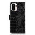 OnePlus Ace 6 Ultra Crocodile Series Wallet Leather Case with RFID - Black