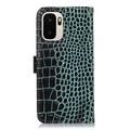 OnePlus Ace 6 Ultra Crocodile Series Wallet Leather Case with RFID - Green