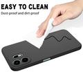 OnePlus N6 Liquid Silicone Case with Hand Strap - Black