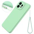 OnePlus N6 Liquid Silicone Case with Hand Strap - Green