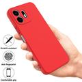 OnePlus N6 Liquid Silicone Case with Hand Strap - Red