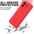 OnePlus N6 Liquid Silicone Case with Hand Strap - Red