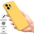 OnePlus N6 Liquid Silicone Case with Hand Strap - Yellow