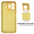 OnePlus N6 Liquid Silicone Case with Hand Strap - Yellow
