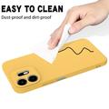 OnePlus N6 Liquid Silicone Case with Hand Strap - Yellow