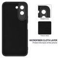 OnePlus N6x Liquid Silicone Case with Hand Strap - Black