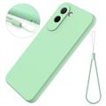 OnePlus N6x Liquid Silicone Case with Hand Strap - Green
