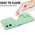 OnePlus N6x Liquid Silicone Case with Hand Strap - Green
