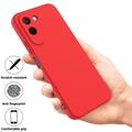 OnePlus N6x Liquid Silicone Case with Hand Strap - Red