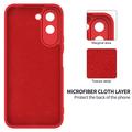 OnePlus N6x Liquid Silicone Case with Hand Strap - Red