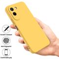 OnePlus N6x Liquid Silicone Case with Hand Strap - Yellow