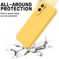 OnePlus N6x Liquid Silicone Case with Hand Strap - Yellow