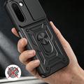 OnePlus N6x Rotary Ring Hybrid Case with Camera Shield - Black
