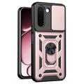 OnePlus N6x Rotary Ring Hybrid Case with Camera Shield - Rose Gold