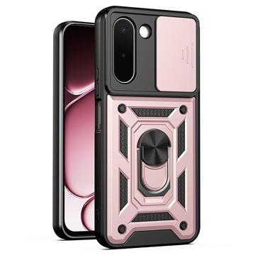 OnePlus N6x Rotary Ring Hybrid Case with Camera Shield - Rose Gold