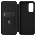 OnePlus Nord 2 5G Flip Case - Carbon Fiber - Black