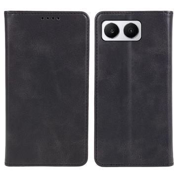 thumbnail image 2 of Magnetic Book-Style Wallet Case For OnePlus Nord N100 - Black Eco-Leather Flip Cover With Card Slots 2 of 5