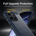 OnePlus Nord 6/Turbo 6/6V Brushed TPU Case - Carbon Fiber - Blue
