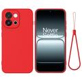 OnePlus Nord 6/Turbo 6 Liquid Silicone Case with Hand Strap - Red