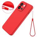 OnePlus Nord 6/Turbo 6 Liquid Silicone Case with Hand Strap - Red