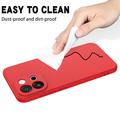 OnePlus Nord 6/Turbo 6 Liquid Silicone Case with Hand Strap - Red