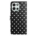OnePlus Nord 6 Polka Dot Pattern Wallet Case - Black