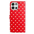 OnePlus Nord 6 Polka Dot Pattern Wallet Case - Red