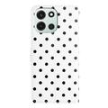 OnePlus Nord 6 Polka Dot Pattern Wallet Case - White