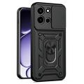 OnePlus Nord 6 Rotary Ring Hybrid Case with Camera Shield - Black