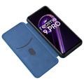 OnePlus Nord CE 2 Lite 5G Flip Case - Carbon Fiber - Blue