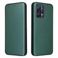 OnePlus Nord CE 2 Lite 5G Flip Case - Carbon Fiber - Green