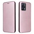 OnePlus Nord CE 2 Lite 5G Flip Case - Carbon Fiber - Rose Gold