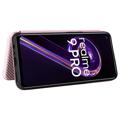 OnePlus Nord CE 2 Lite 5G Flip Case - Carbon Fiber - Rose Gold