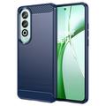 OnePlus Nord CE4 Brushed TPU Case - Carbon Fiber - Blue