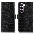 OnePlus Nord CE6 Lite/Realme P4x Crocodile Series Wallet Leather Case with RFID