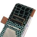 OnePlus Nord CE6 Lite/Realme P4x Crocodile Series Wallet Leather Case with RFID - Green