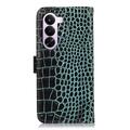 OnePlus Nord CE6 Lite/Realme P4x Crocodile Series Wallet Leather Case with RFID - Green