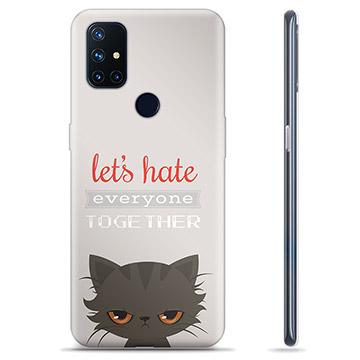 OnePlus Nord N10 5G TPU Case - Angry Cat