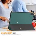 OnePlus Pad 4/Oppo Pad 5 Pro Tri-Fold Series Smart Folio Case - Blackish Green