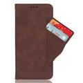 OnePlus Turbo 6X/Nord CE6 Lite/Realme P4x Cardholder Wallet Case - Brown